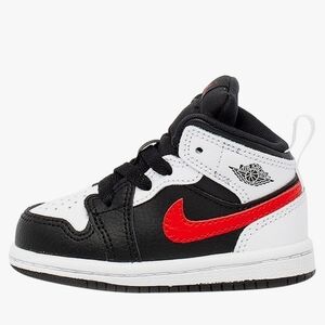 Jordan Toddler's 1 Mid Black/Dark Iris-White (640735 095)